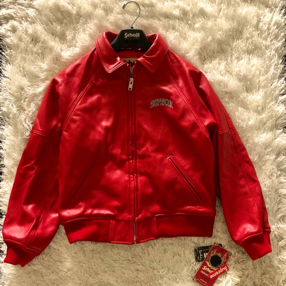 Supreme Other - SupremeSchottMartinWong 8Ball LeatherVarsityJacket